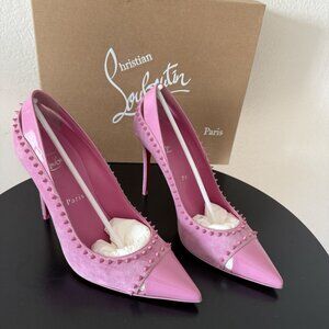 Christian Louboutin Pink Studded Pumps